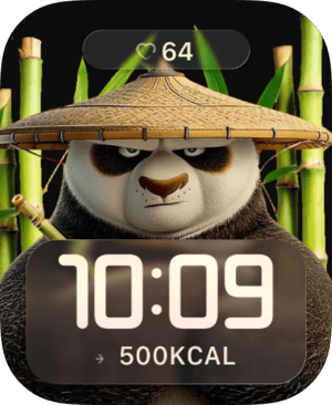 Bamboo Warrior Panda Apple Watch face
