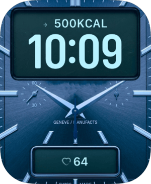 Blue Atelier Apple Watch face - Luxury