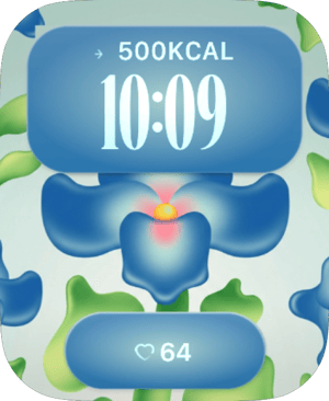 Blue Blossom Apple Watch face - Nature