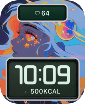 Cosmic Muse Apple Watch face - Art
