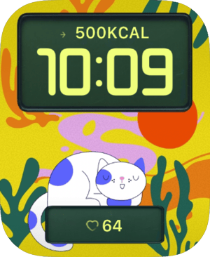 Dreamy Cat Apple Watch face - Animals