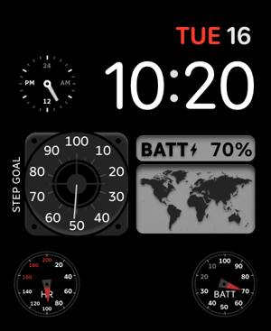 Gauge Duo Apple Watch face