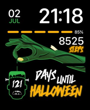 🧟‍♂️ Halloween Plus Apple Watch face