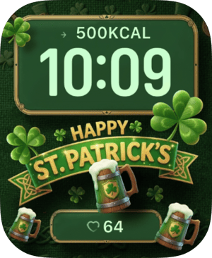 Happy St. Patrick’s Apple Watch face