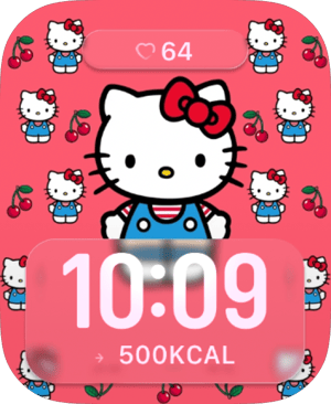 Hello Kitty Cherry Pop Apple Watch face