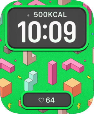 Isometric Candy Blocks Apple Watch face - Art