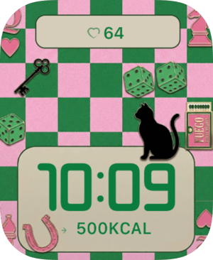 Lucky Charm Cat Apple Watch face - Animals