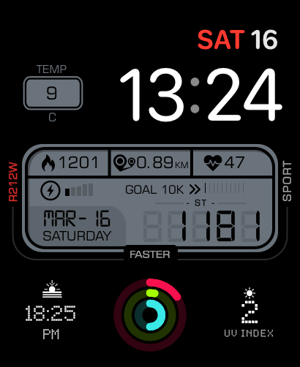 Milestone Apple Watch face