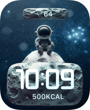 Moonwalker Drift Apple Watch face - Art