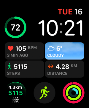 Native Dash Apple Watch face