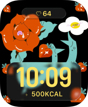 Poppy Bloom Apple Watch face - Nature
