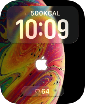 Rainbow Apple Swirl Apple Watch face - Brands