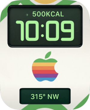 Rainbow Compass Apple Watch face - Brands