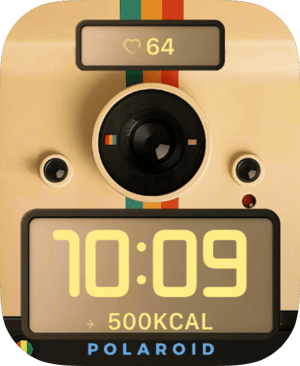 Retro Polaroid Camera Apple Watch face - Cities