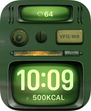 Retro Radio Glow Apple Watch face