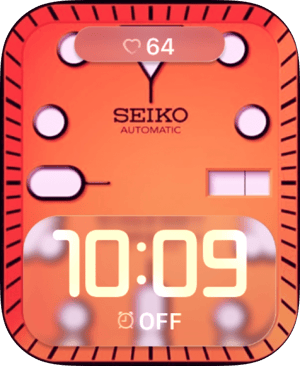 Coral Glow Apple Watch face - Luxury