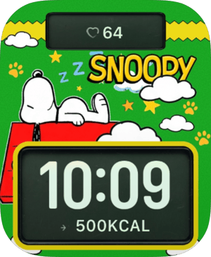 Sleepy Snoopy Dreams Apple Watch face