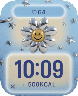 Smiley Daisy Apple Watch face - Nature