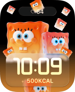 SpongeBob Glow Apple Watch face