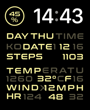 Station Billboard Apple Watch face