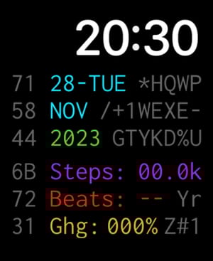 💻 Terminal Apple Watch face