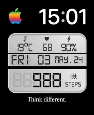 🍎 Think Different Apple Watch face