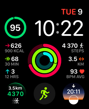 📊 Vital Stats Apple Watch face