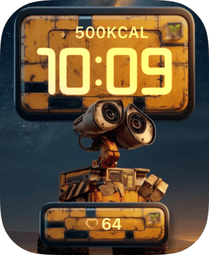 Wall-E Rust Glow Apple Watch face