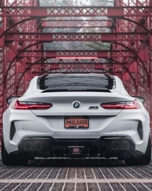 🌉 BMW M8 Bridge Drive Apple Watch face - Cars