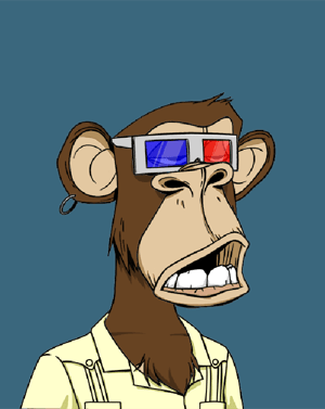 🎥 Retro 3D Ape Apple Watch face - NFTs