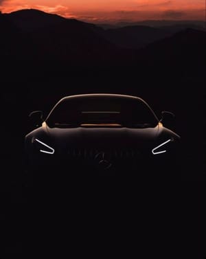 🌌 Mercedes-Benz Night Silhouette Apple Watch face - Cars