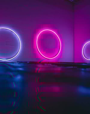 🔮 Neon Rings Apple Watch face - Art