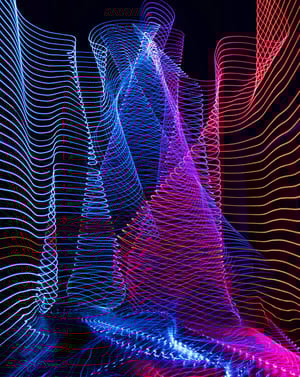 🌌 Neon Lightwave Apple Watch face - Art