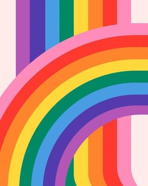🌈 Retro Rainbow Apple Watch face
