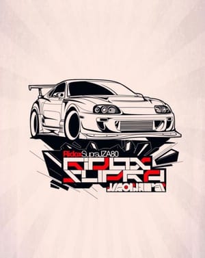 🏎️ JDM Supra Turbo Apple Watch face - Cars
