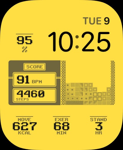 💛 Aracde Yellow watch face