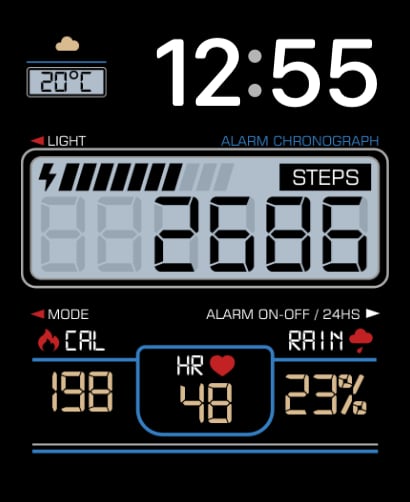 Clasio Duo watch face