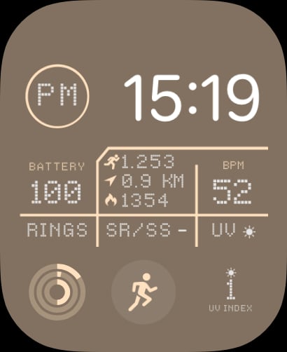 Echo watch face