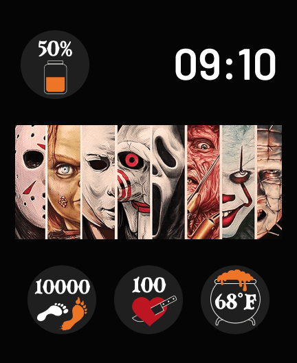🎥 Halloween Movies watch face