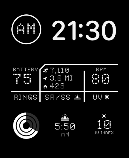 LED watch face