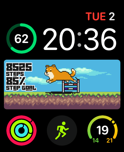 🐕 Pixel Shiba watch face