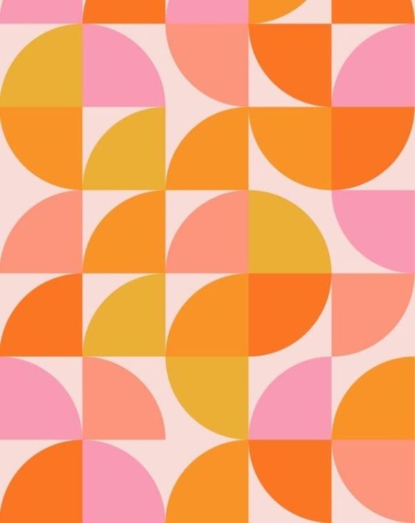 🟠 Geometric Retro watch face