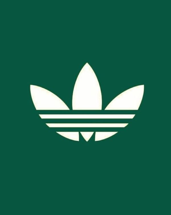 🌿 Minimal Adidas on Forest Green watch face