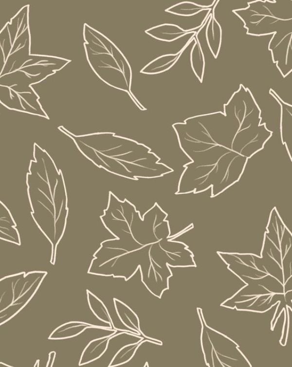 🍂 Minimalist Leaf Pattern watch face