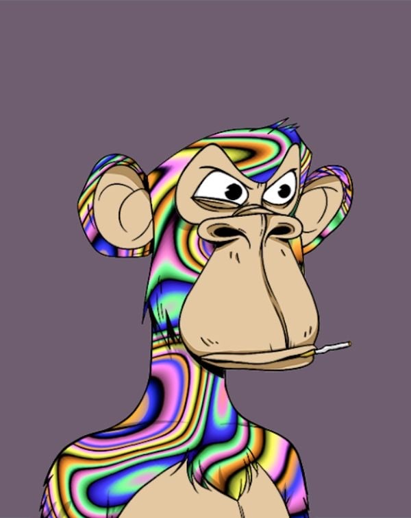 🌈 Psychedelic Ape watch face