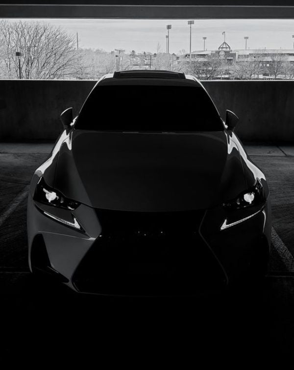 🖤 Sleek Blacked-Out Lexus watch face