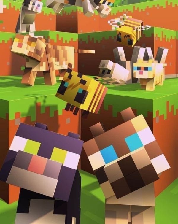 🐝 Minecraft Animals watch face