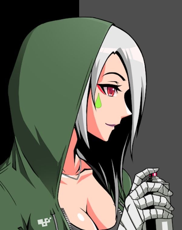 🎭 Cyberpunk Anime Graffiti watch face