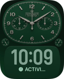 Aethergard Green watch face preview for Apple Watch