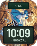 Alice Clockwork Dream watch face preview for Apple Watch